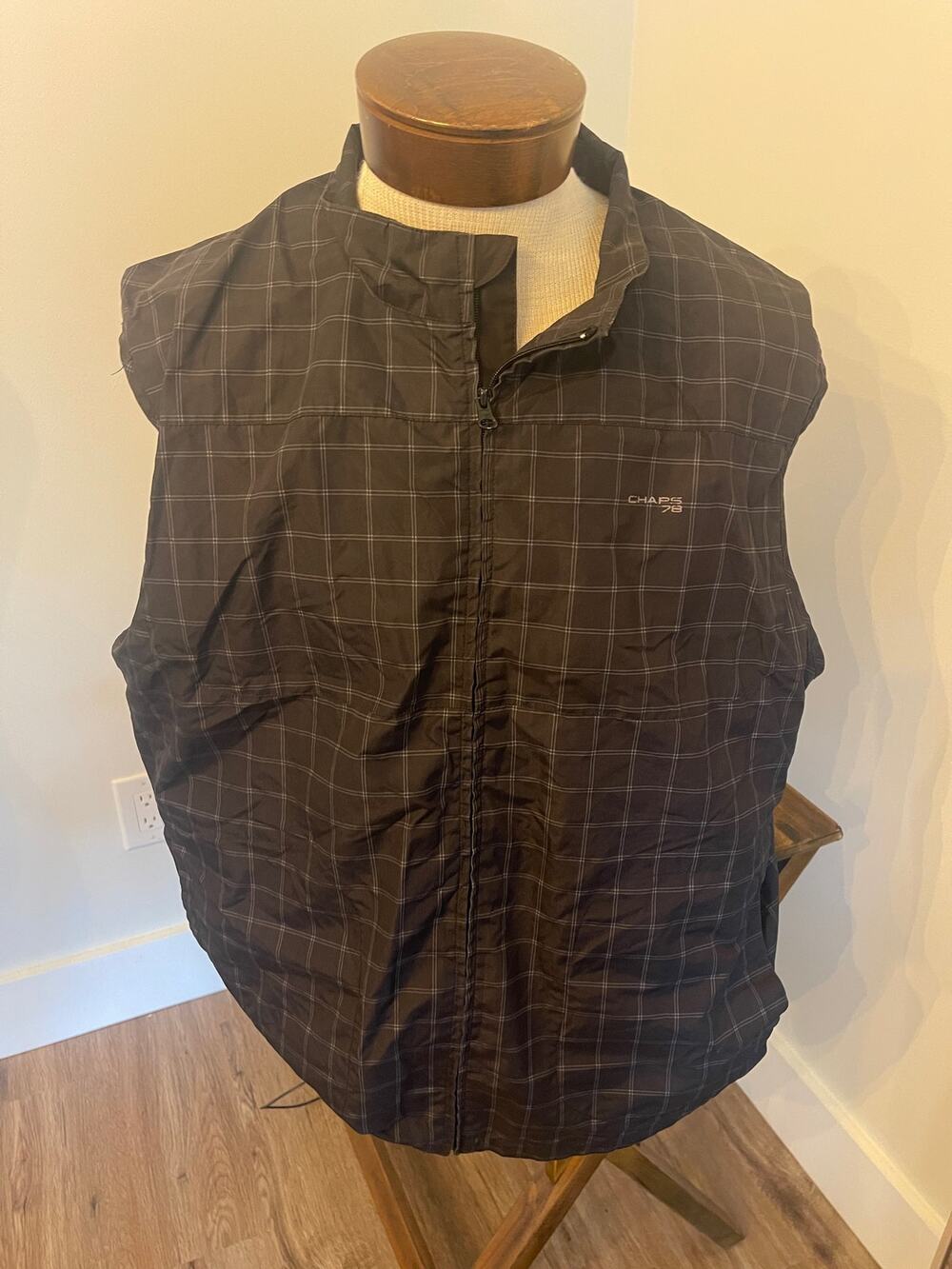 Chaps 78 Golf Stay Dry Full Zip Vest Gray Size XXL